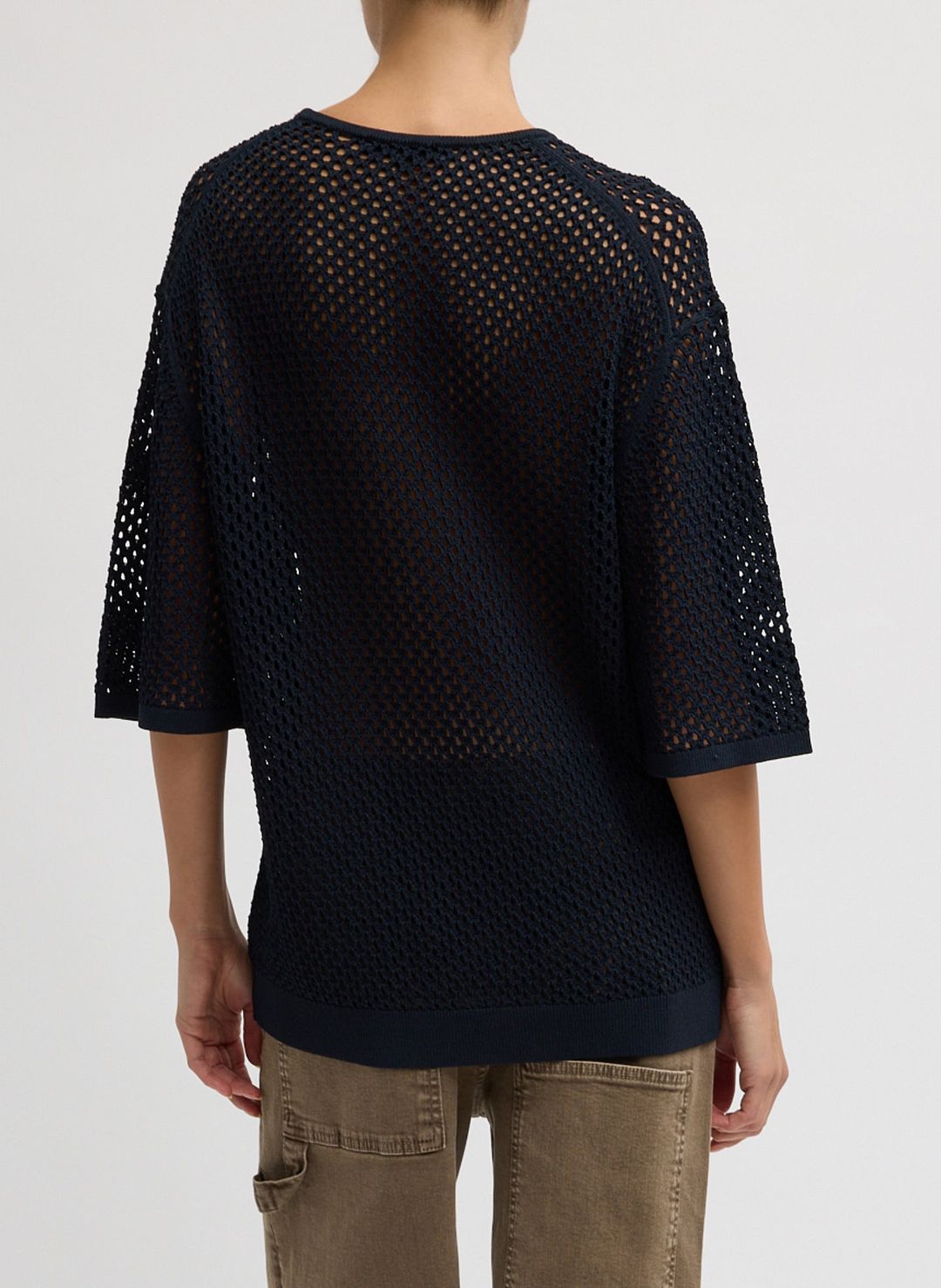 Crochet Netting Oversized Easy T-Shirt #3