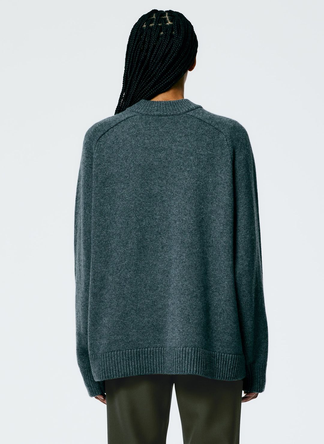 Cashmere Sweater Crewneck Oversized Pullover #4