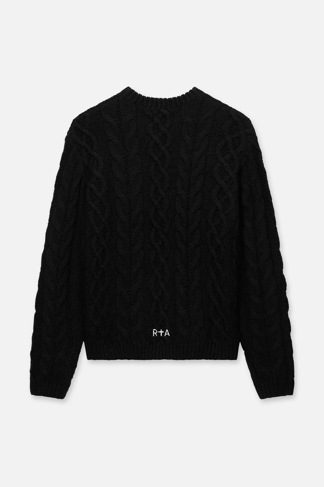 ETHAN SWEATER | BLACK CABLE KNIT #7