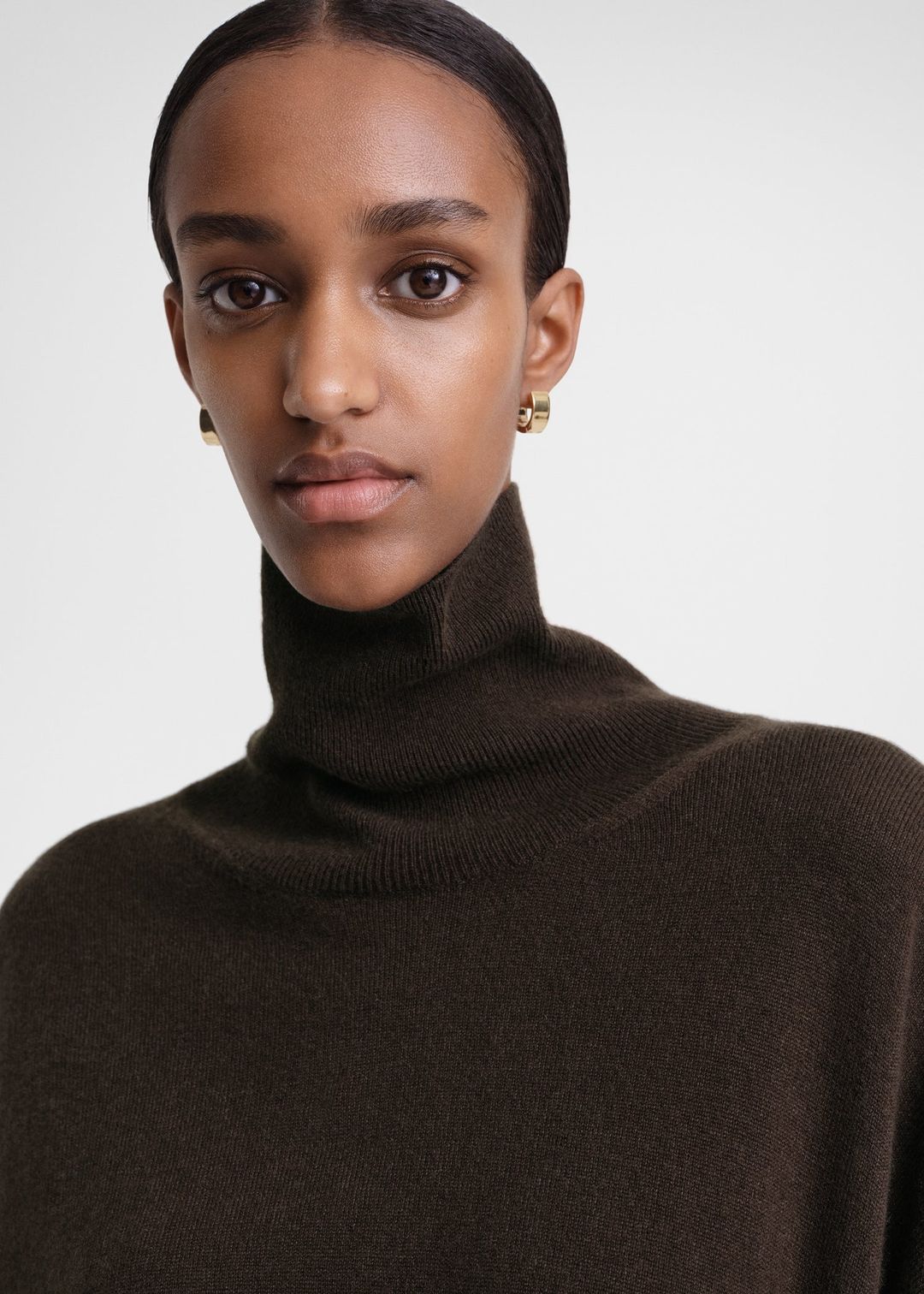 Cashmere turtleneck dark brown #4