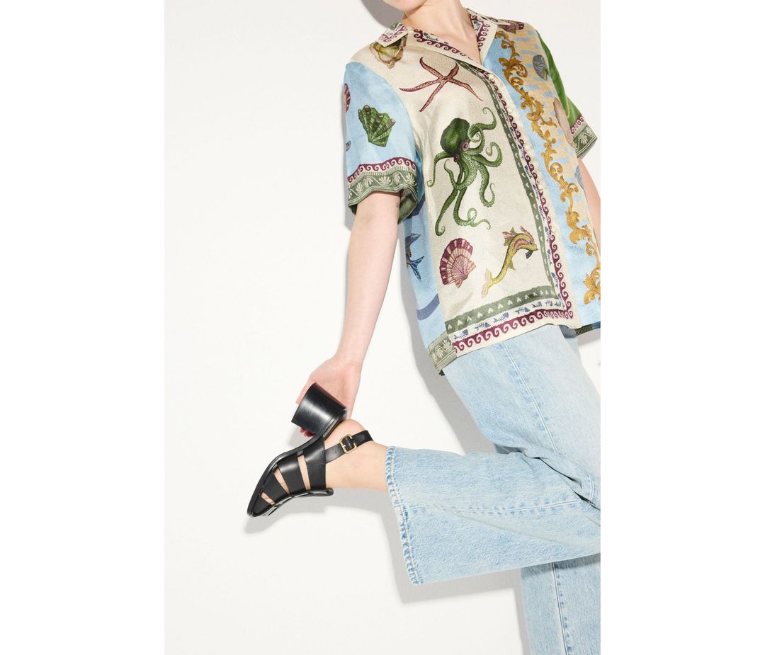 JULIETA FISHERMAN BLOCK HEEL