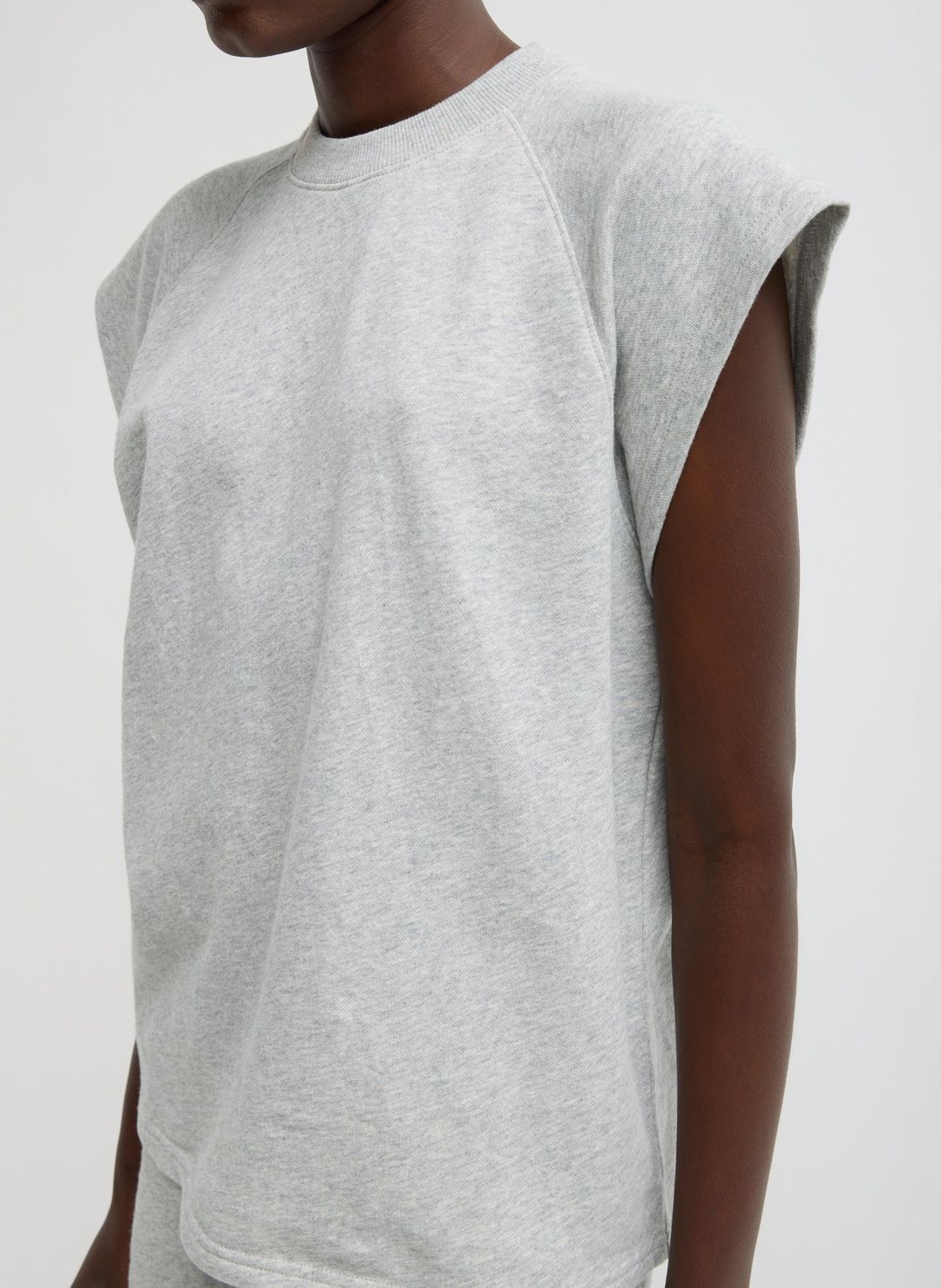 Light Weight Sweatshirting Sleeveless Easy Top #4