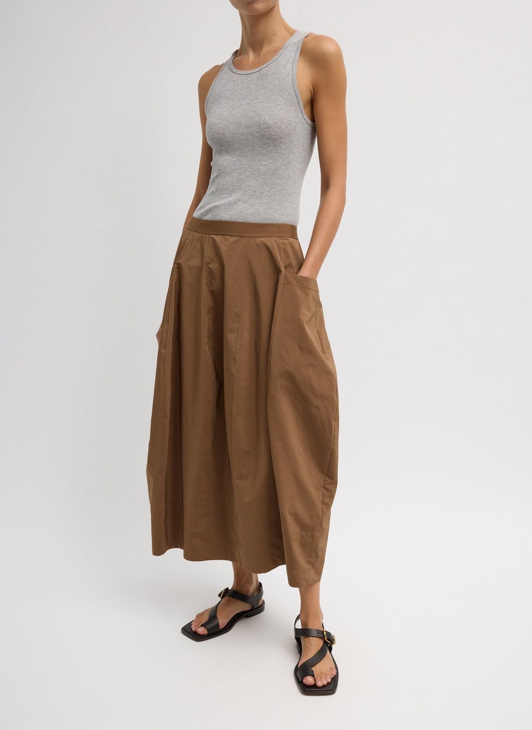 Circular Fine Rib T-Shirt Tank #2