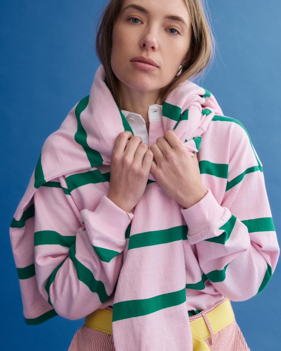 J.Press x Alex Mill Rugby Striped Shirt In Cotton #3