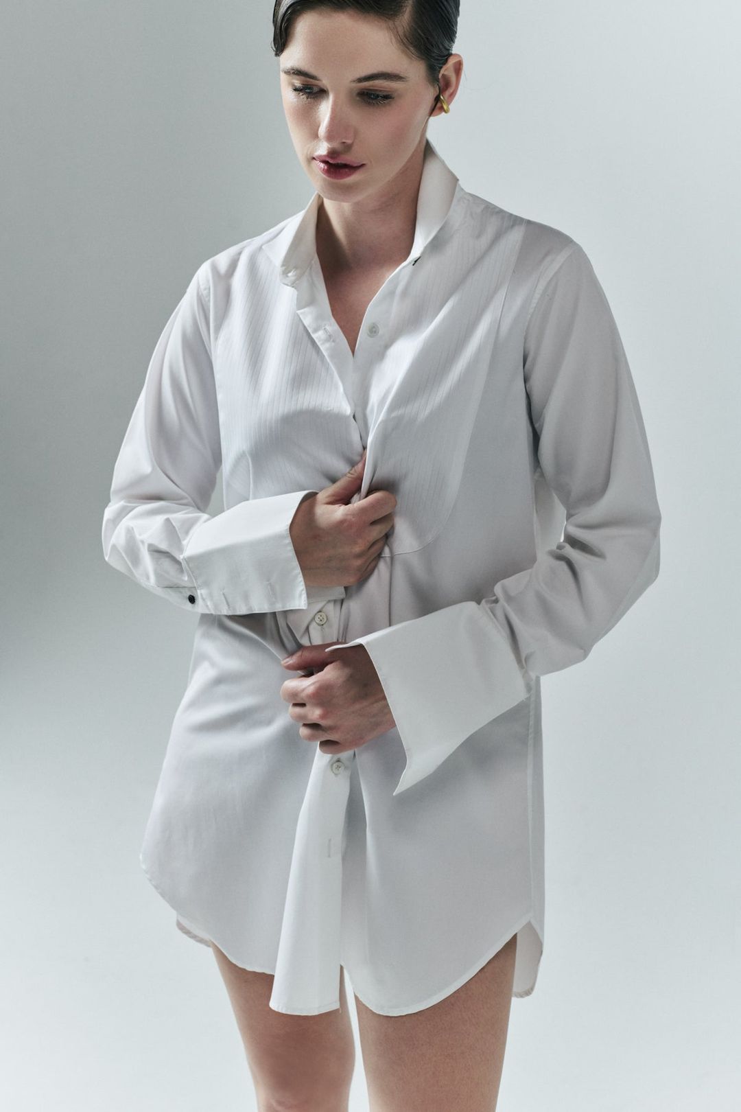 TUXEDO SHIRTDRESS