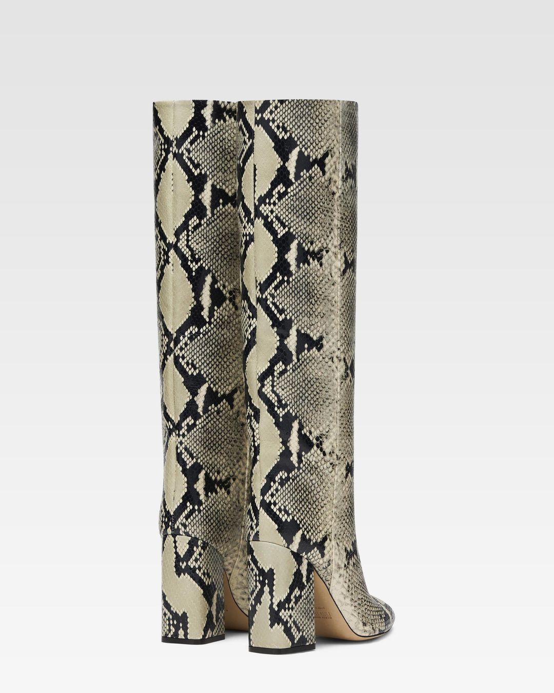 Printed phyton leather boots #3