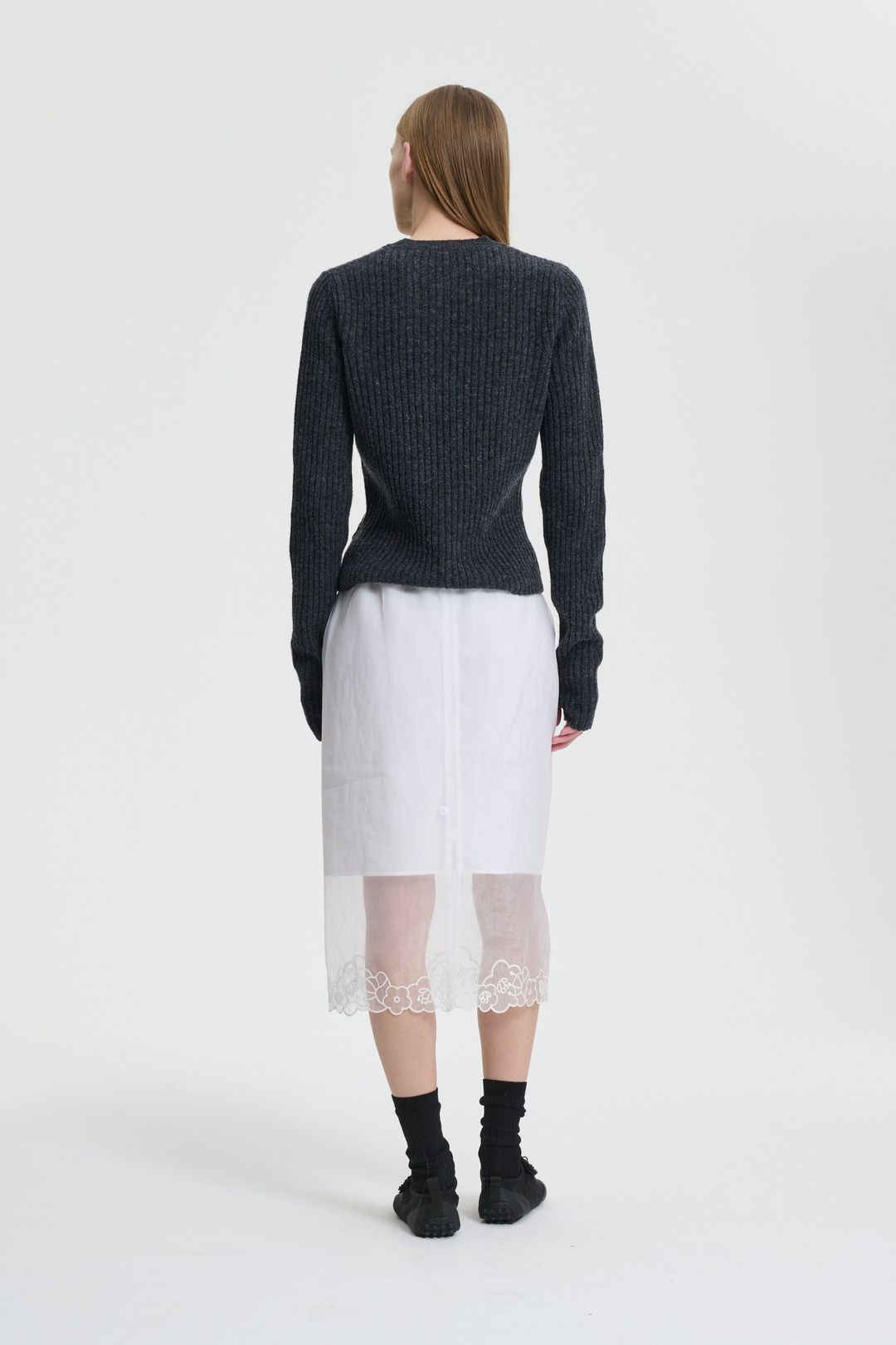 BLAS | PULLOVER NORDIC RIB DARK GREY
