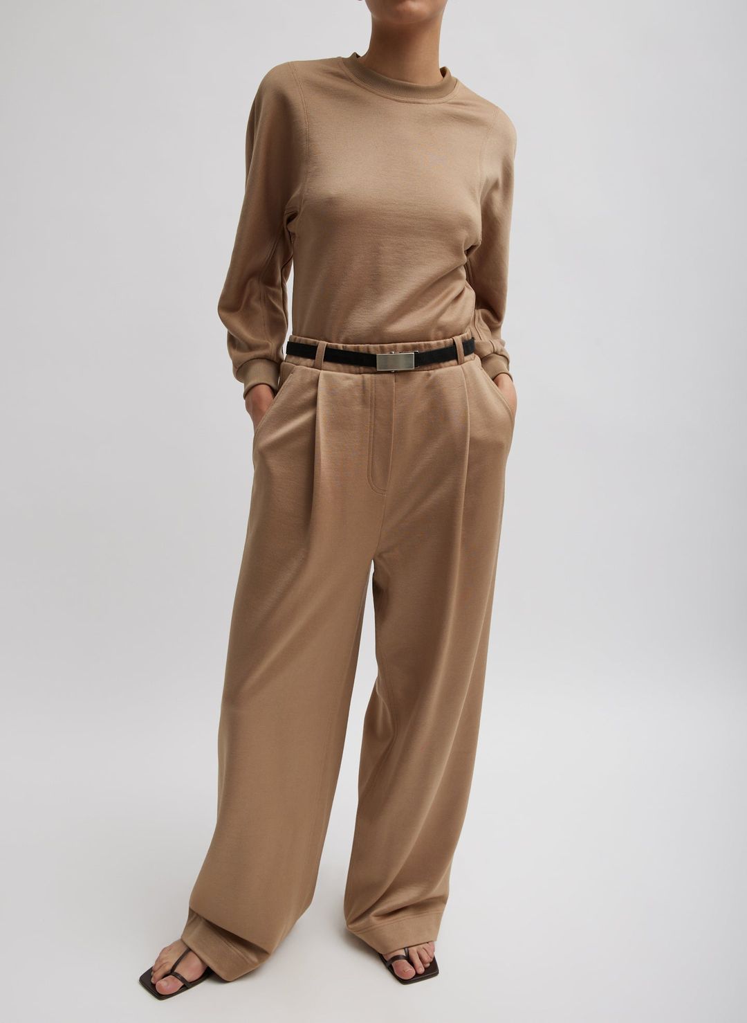 Silk Terry Sculpted Sleeve Slim Sweatshirt #8