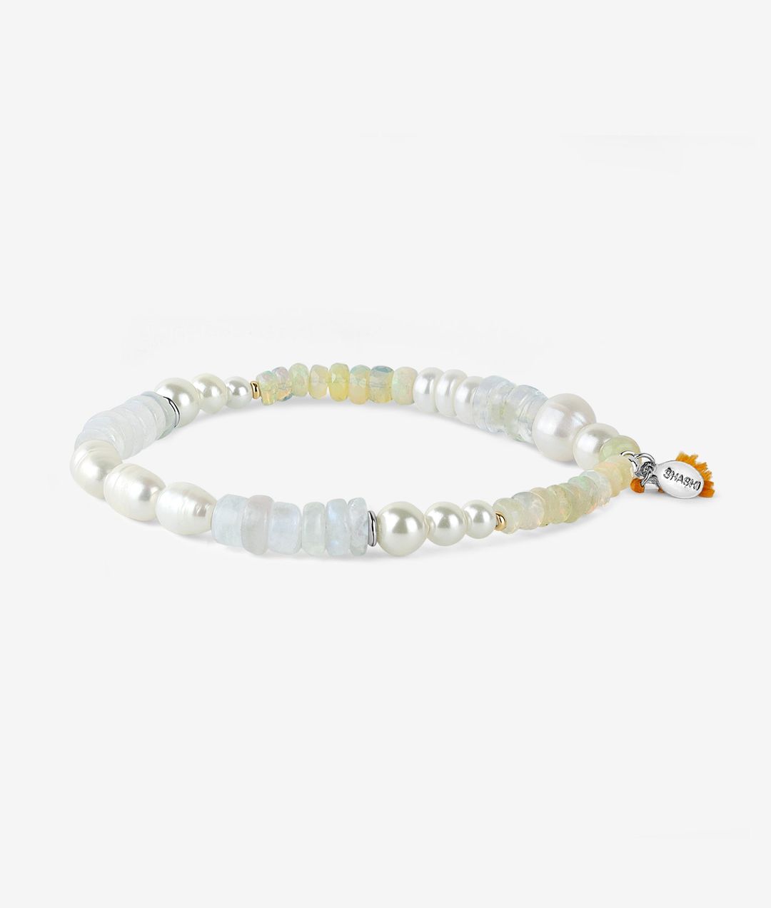 Como Beaded Bracelet, Blanche