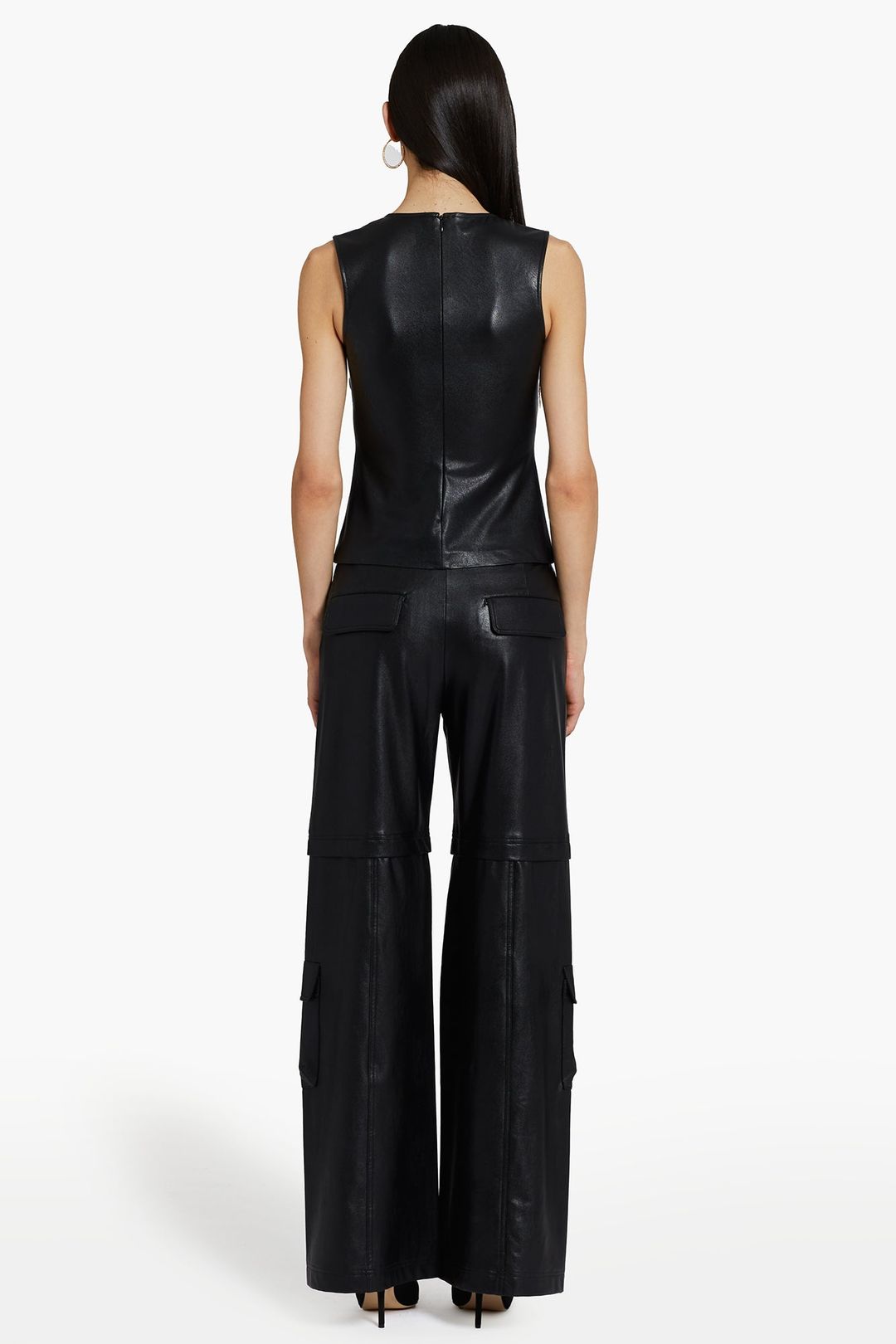 Damon Top in Faux Leather #4