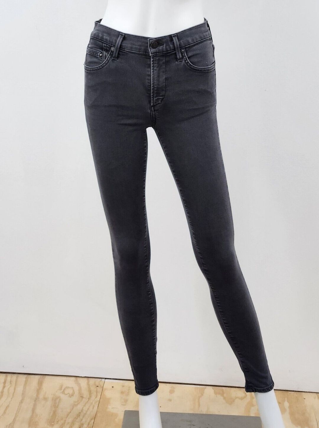Rocket High Rise Skinny Jean in Washed Black