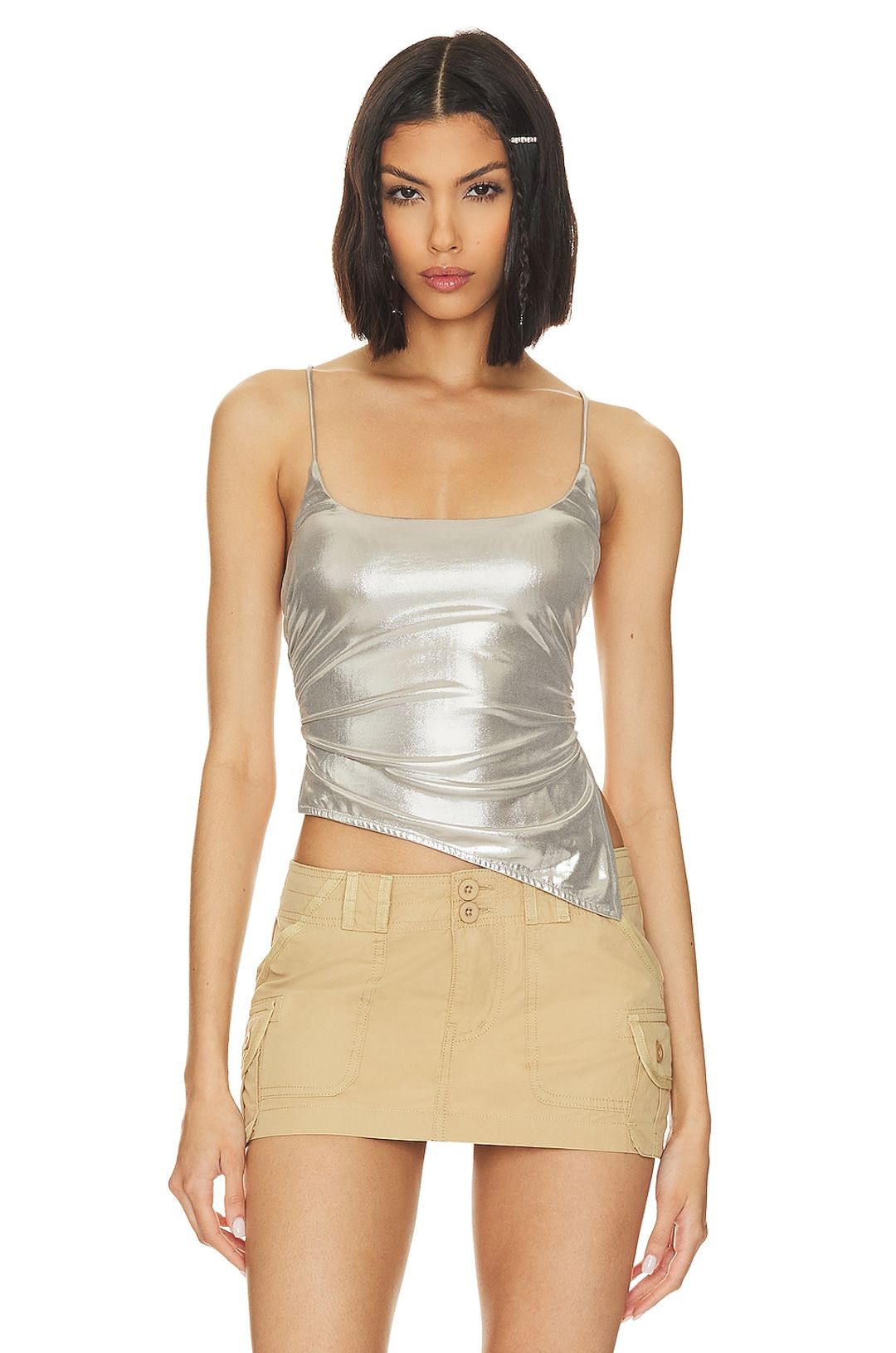 Lexie Metallic Halter Top