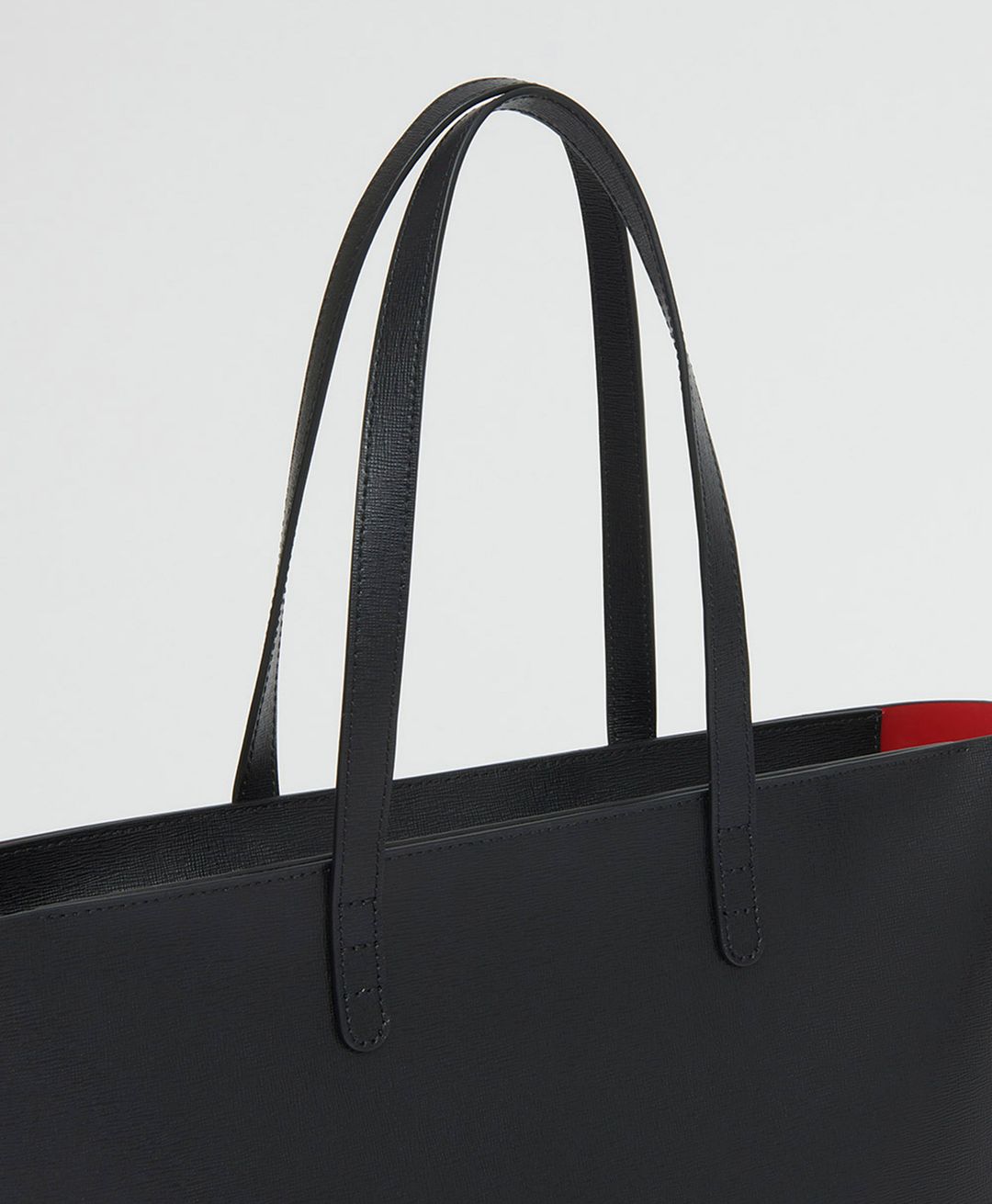 Small Zip Tote - Black/Flamma #4