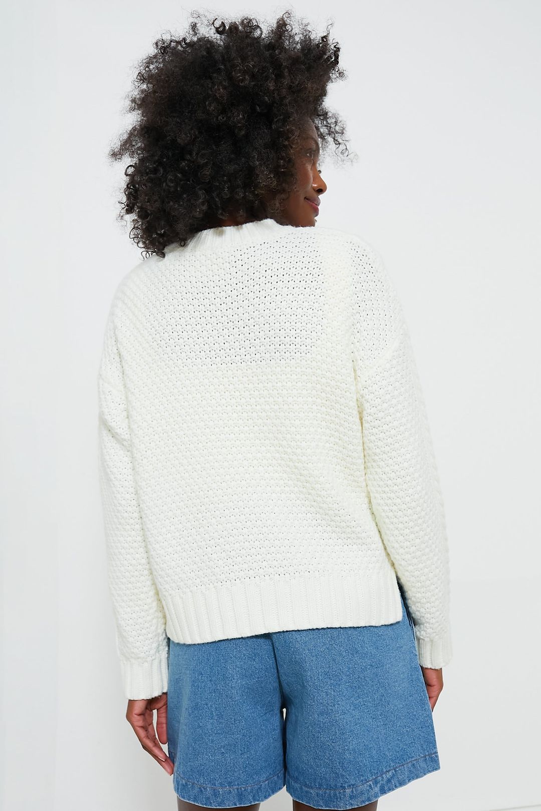 Ivory Cable Knit Courchevel Sweater #5