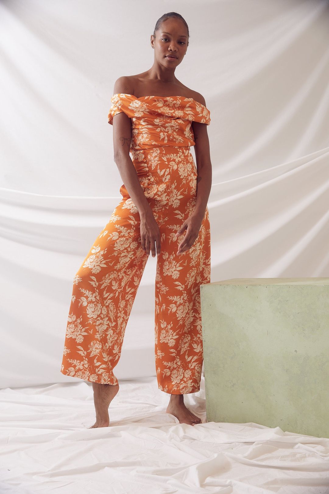 Can't Bare It Top in Paintbrush Printed Viscose #5