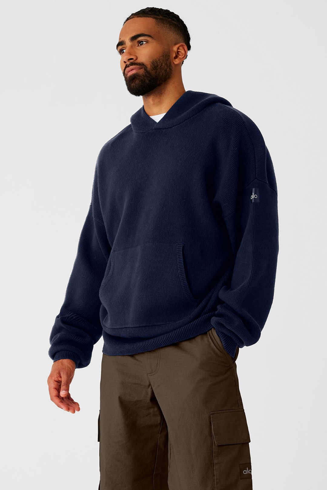 Scholar Hooded Sweater - Navy #3