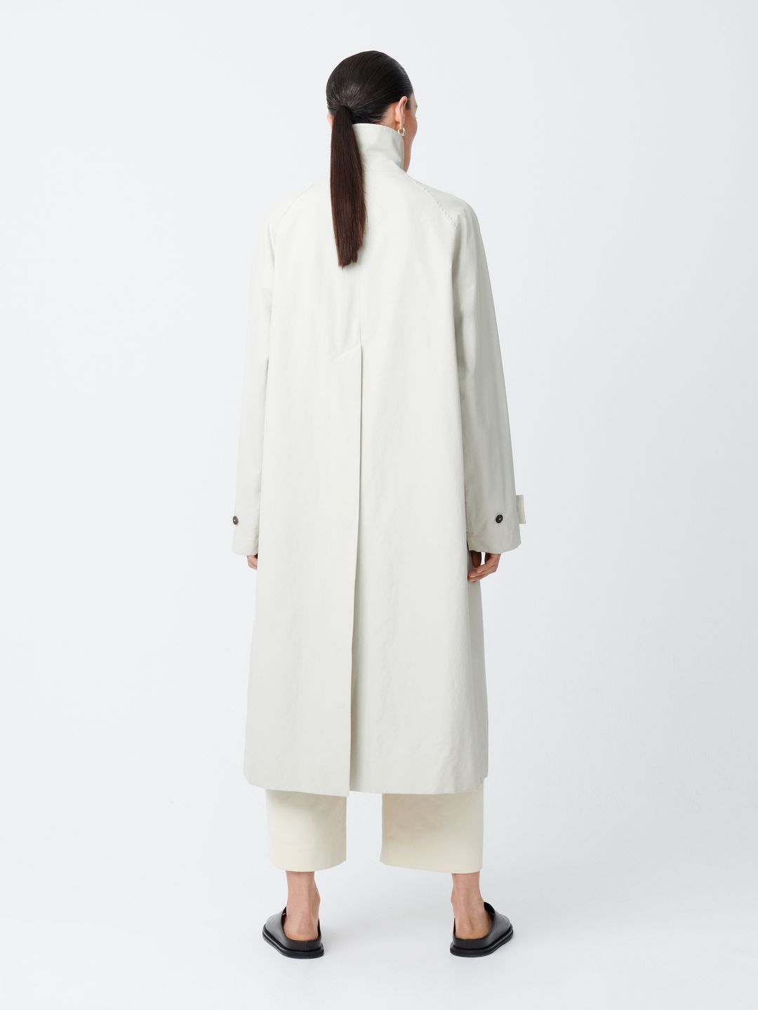 Holin Coated Cotton Coat in Dove #4