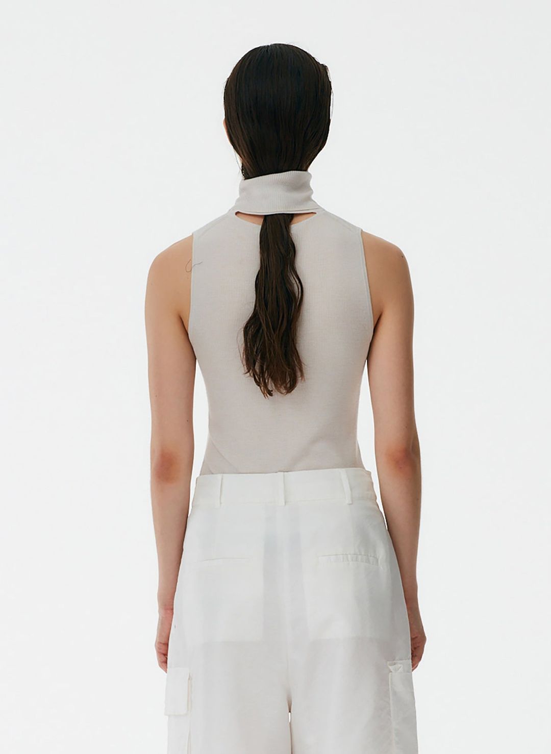 Feather Weight Ribbed Turtleneck Sweater Tank #10