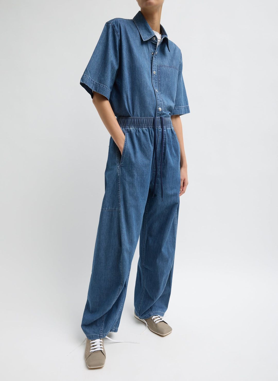 Summer Denim Classic Wash Camp Shirt #4
