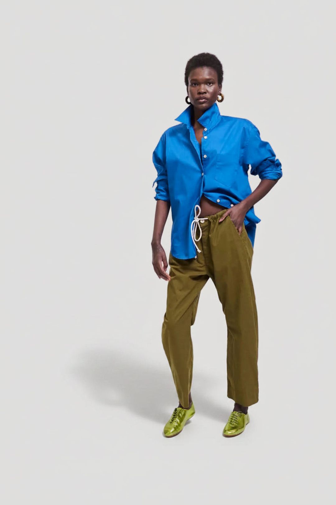 The Rope Tie Pant in Khaki #5