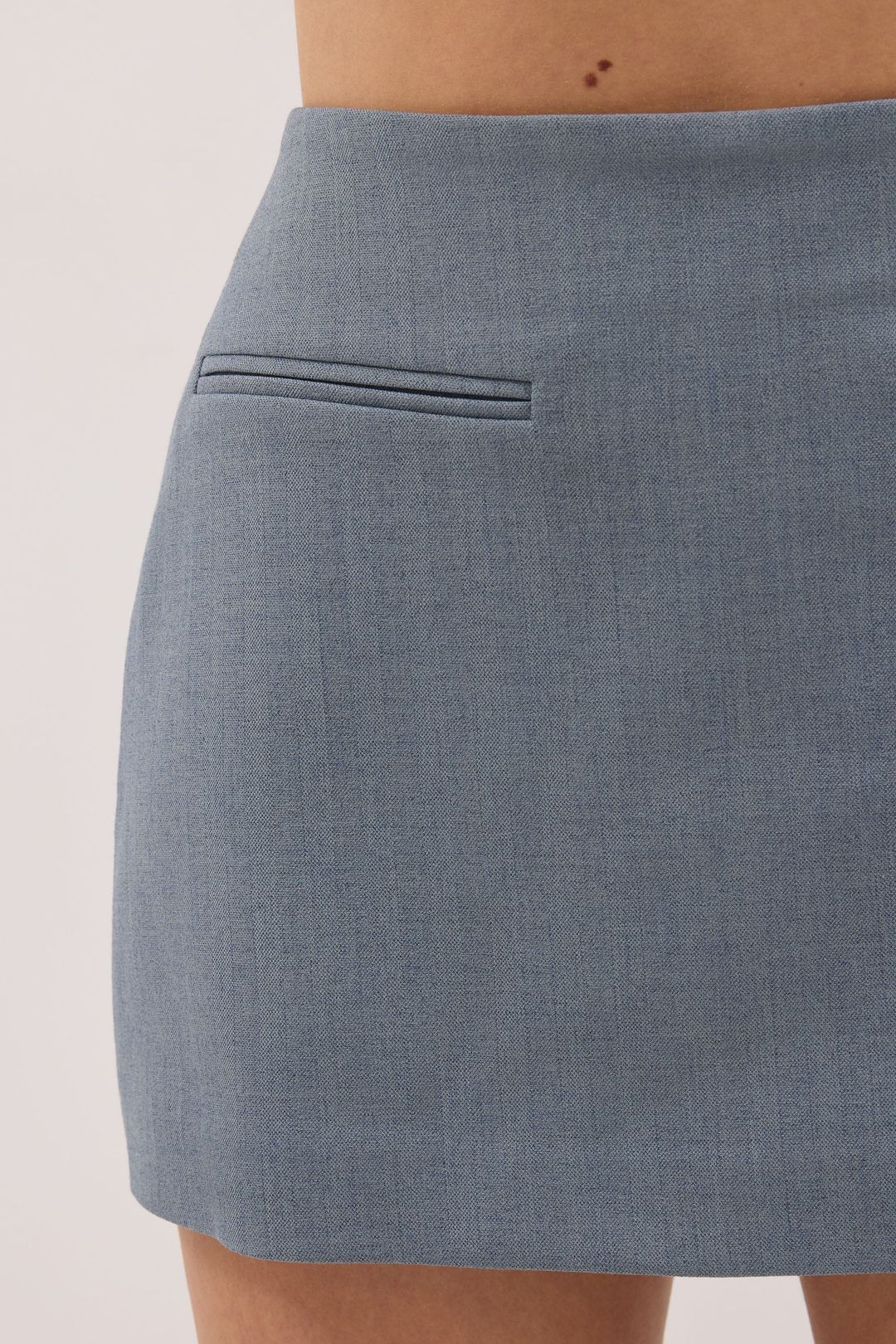 PEYTON DUSTY BLUE MARLE MICRO SKORT #6