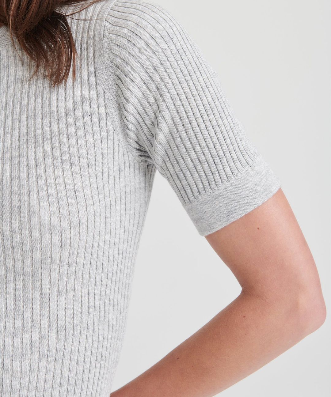 Silk Cashmere Short Sleeve Tee #14