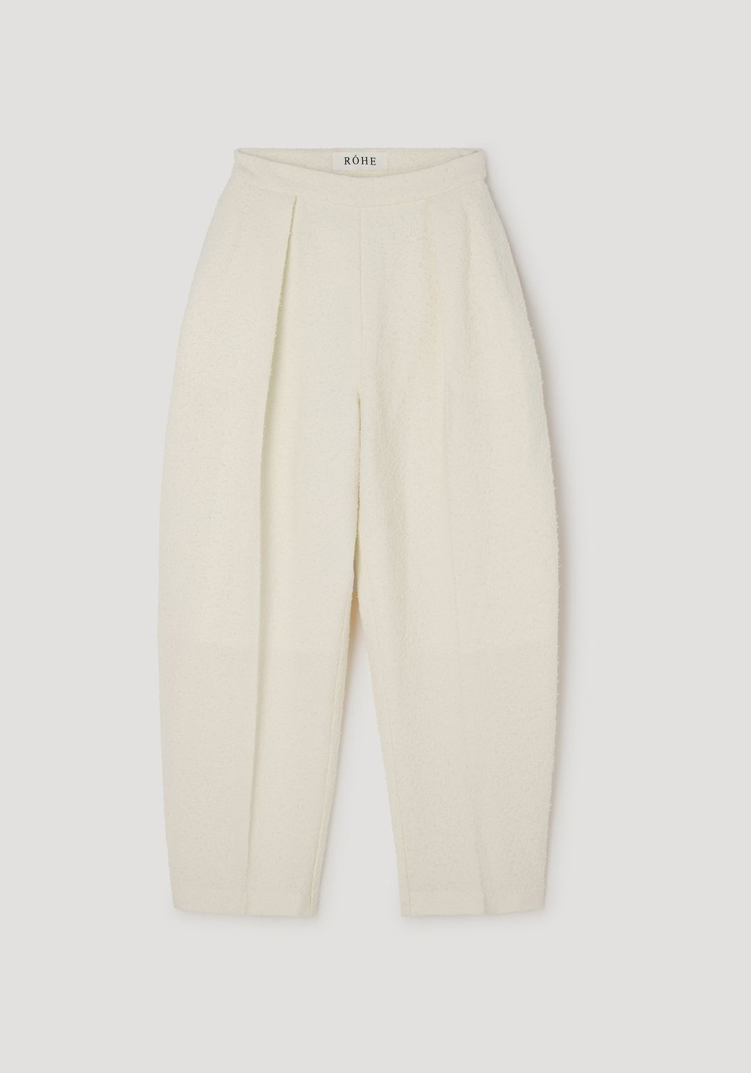 Puck - Sculptural bouclé tailored trousers | cream #6