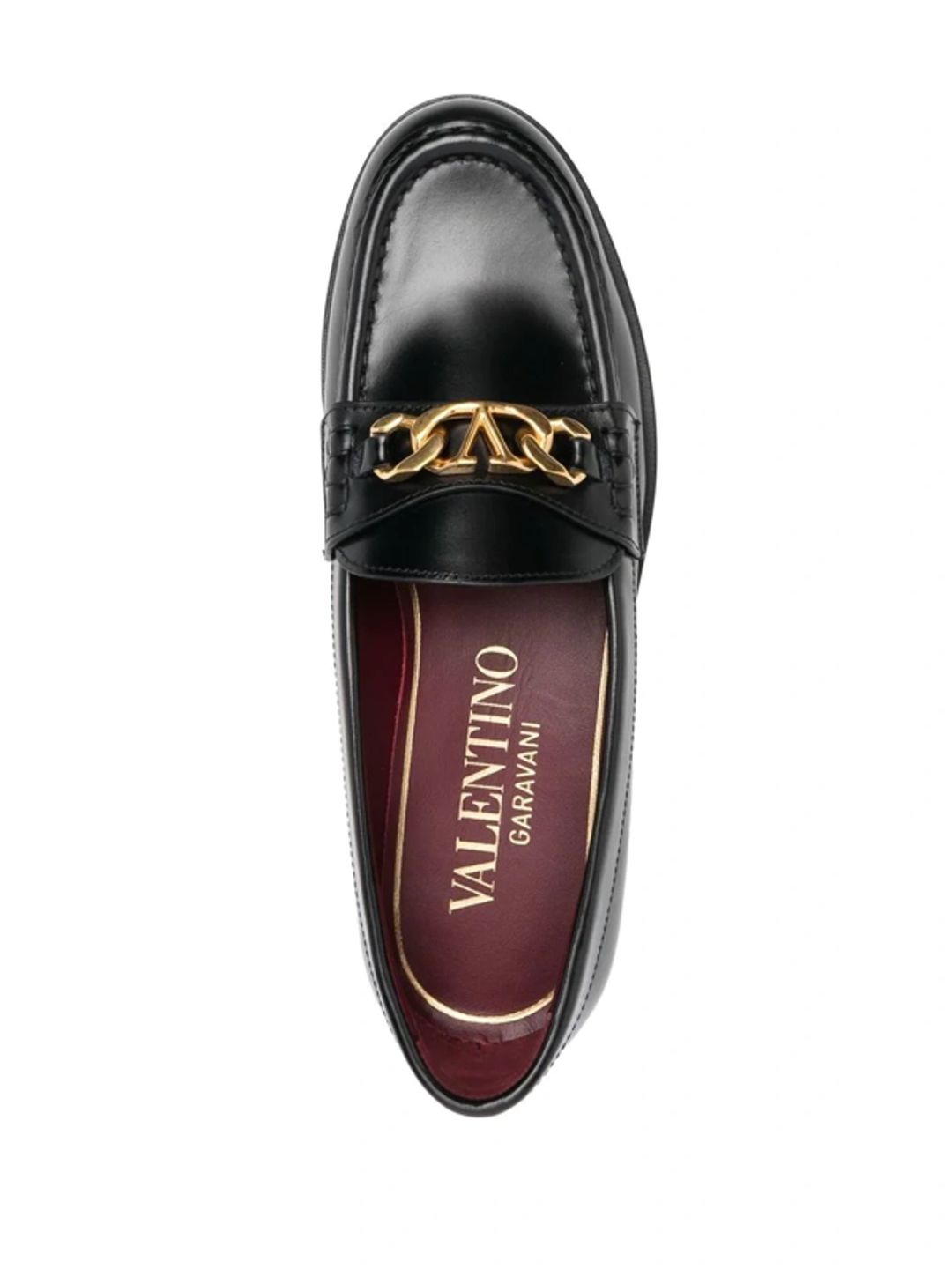 VCHAIN leather loafers in black #4