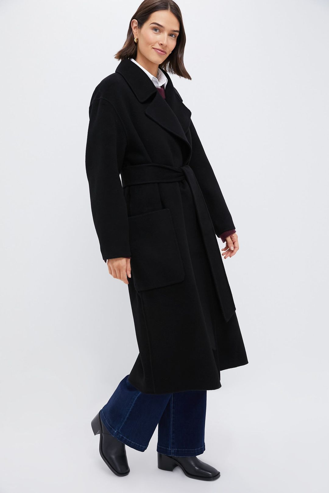 Black Wool Trinity Coat #3