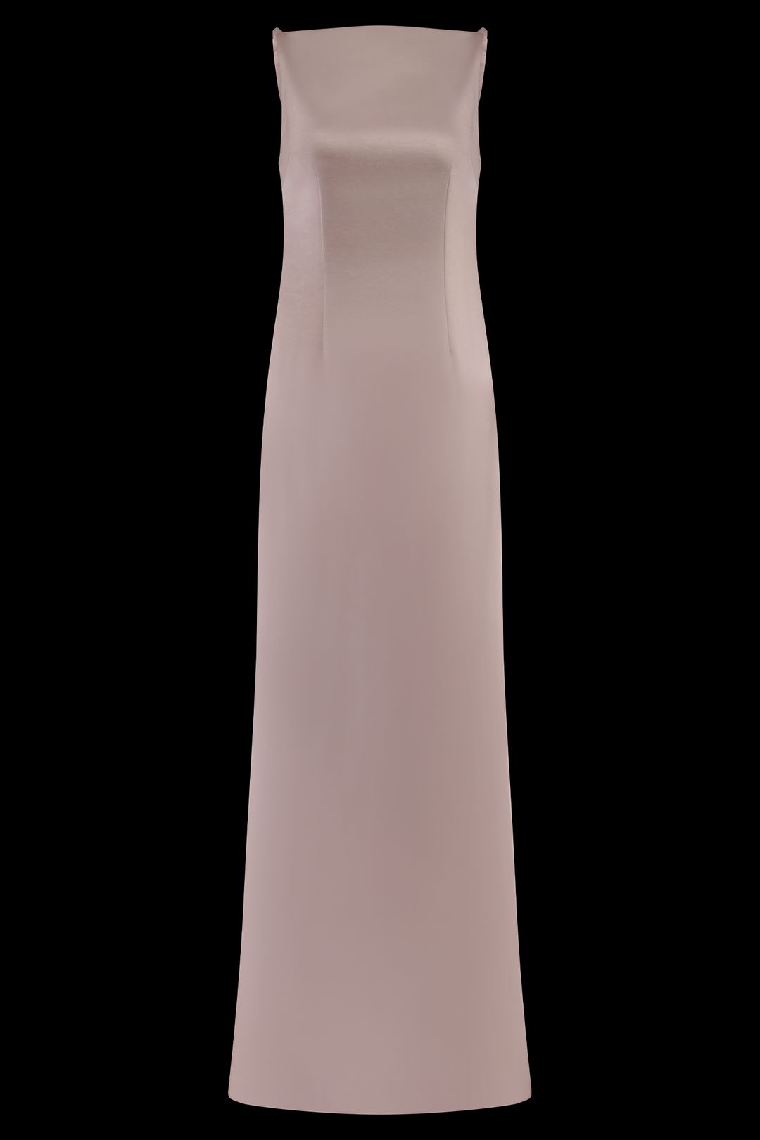 Violet Sleeveless Satin Maxi Dress - Soft Pink #14