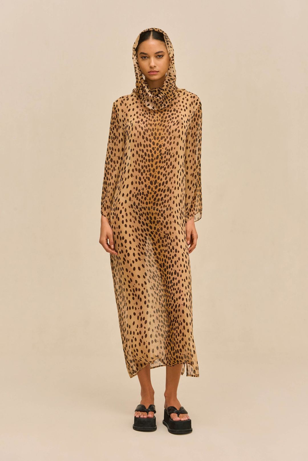 GAIANNE COVER-UP DRESS - CHEETAH #3