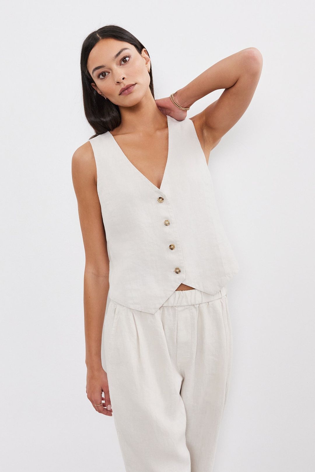 MYLIE HEAVY LINEN VEST #6