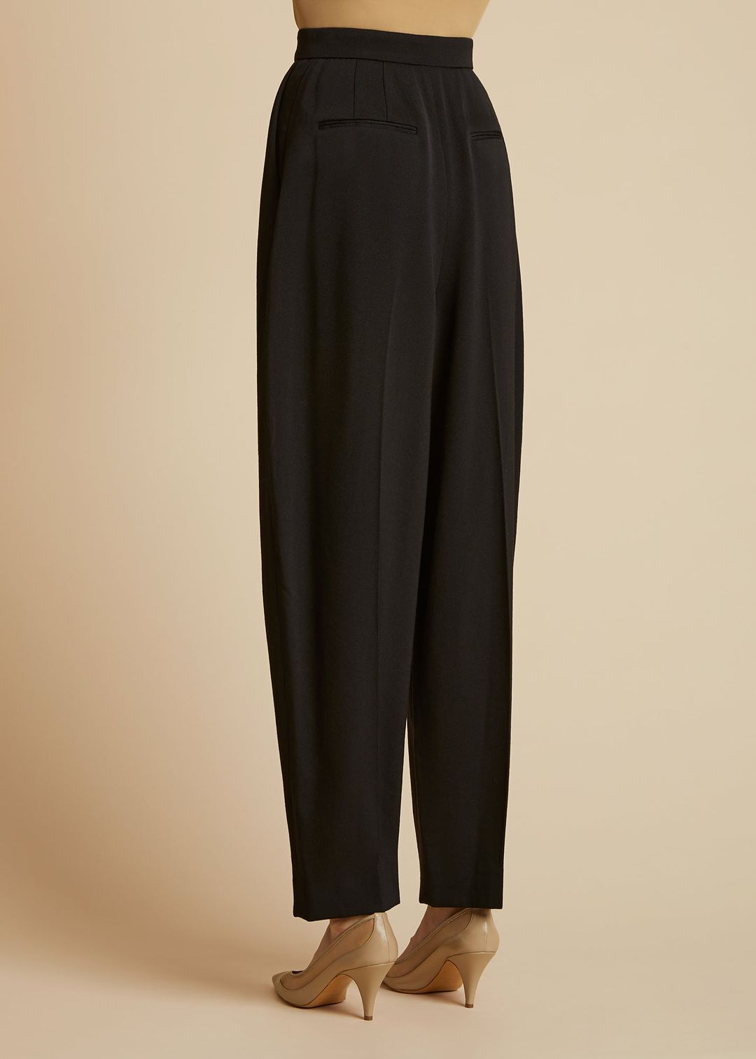 The Ashford Pant in Black Wool #3