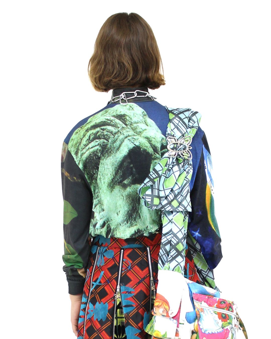 Shell Lion Head Oversized Polo Top