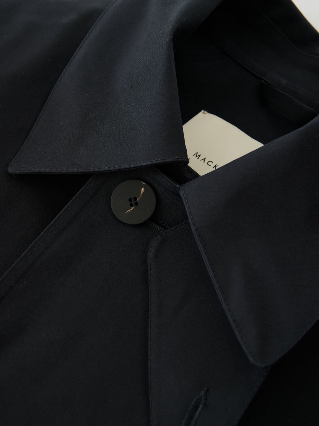 SN x Mackintosh Ettrick Mac Trench Coat in Navy #12