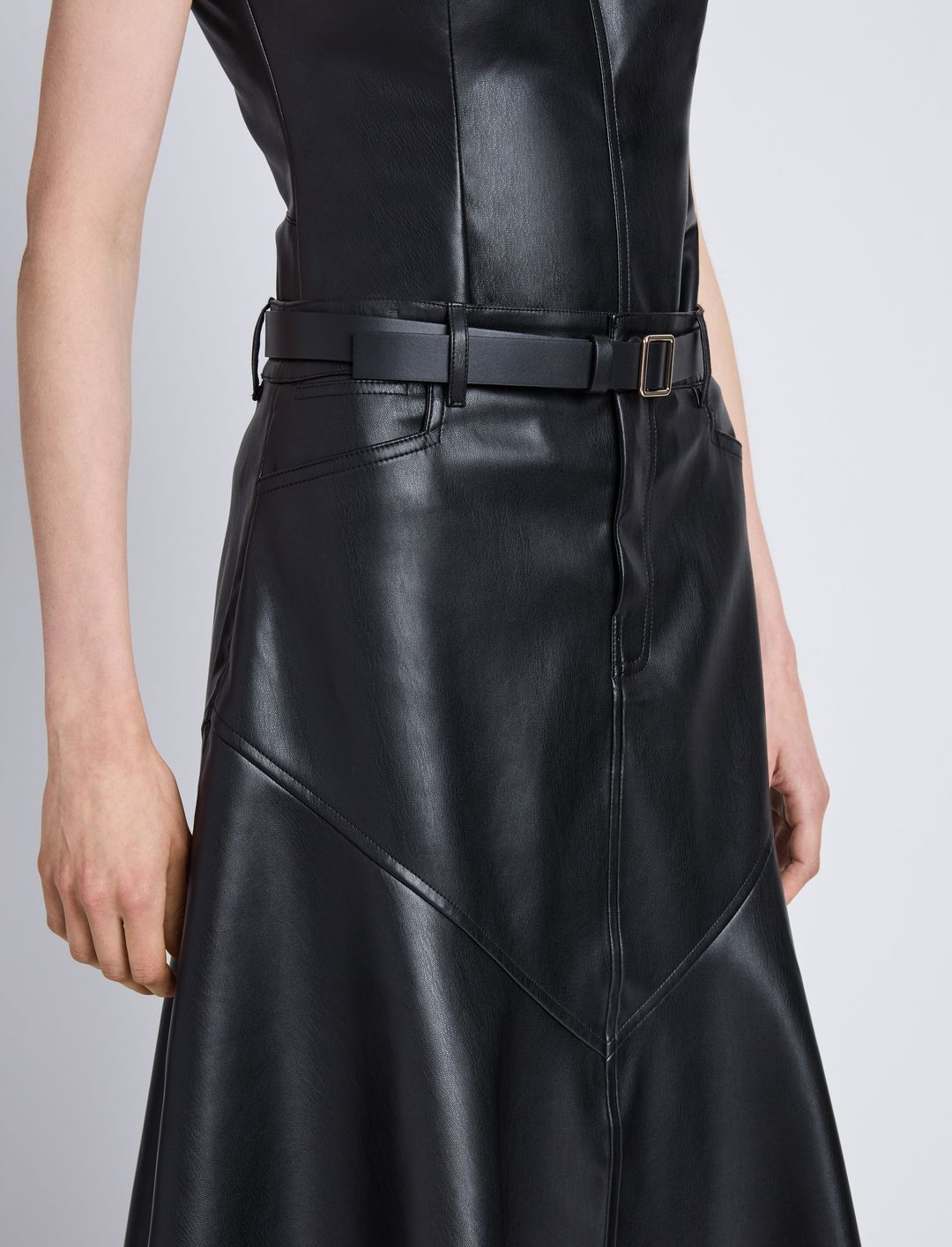 Jesse Skirt in Faux Leather #5