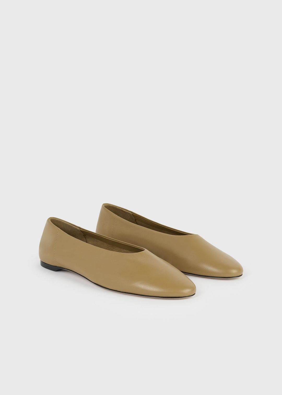 Slip nappa ballerinas desert #4