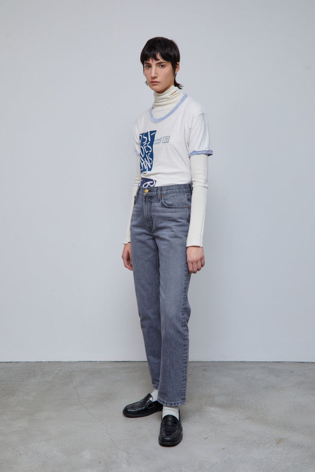 Arts Straight Jean Tracing Grey