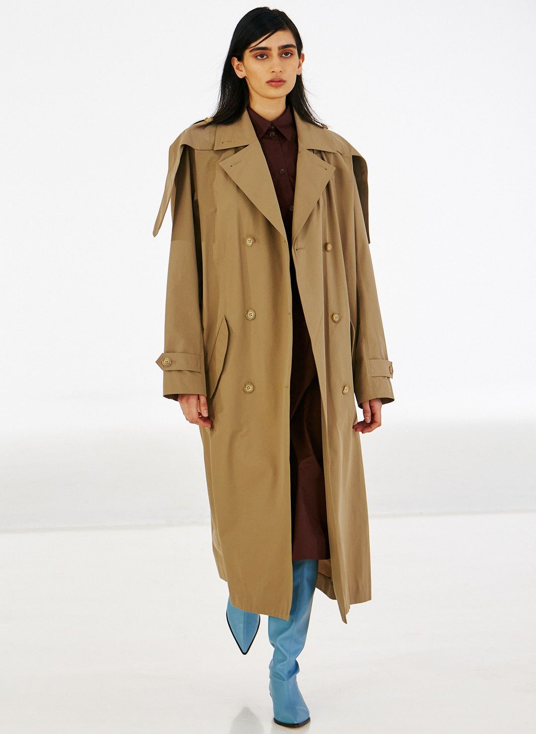 Lightweight Cotton Sateen Shirtdress