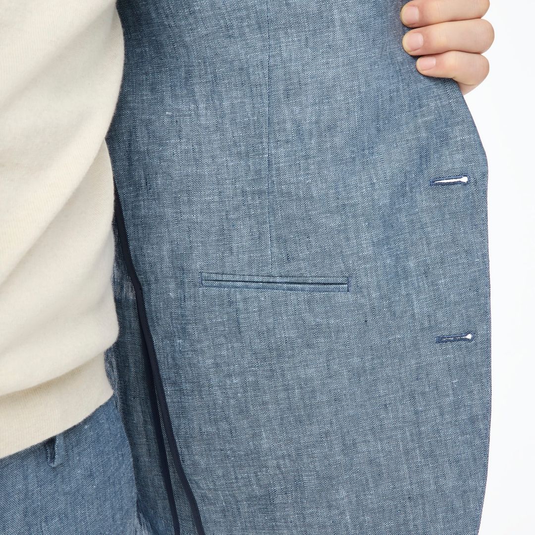 linen patch pocket suit jkt - slim #11