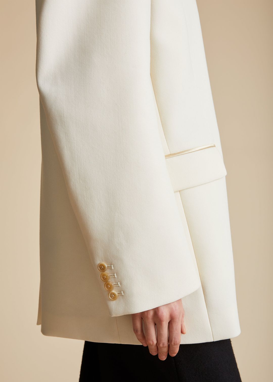 The Isaline Blazer in Chalk #4
