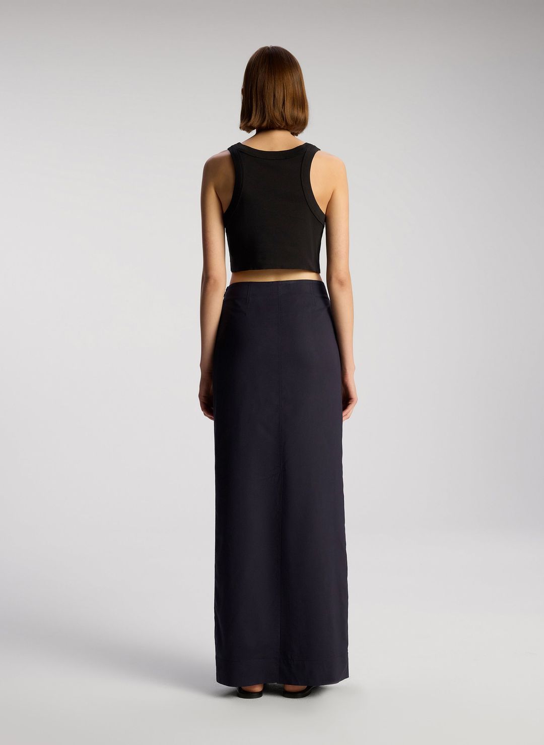 Halsey Cropped Cotton Rib Tank #4