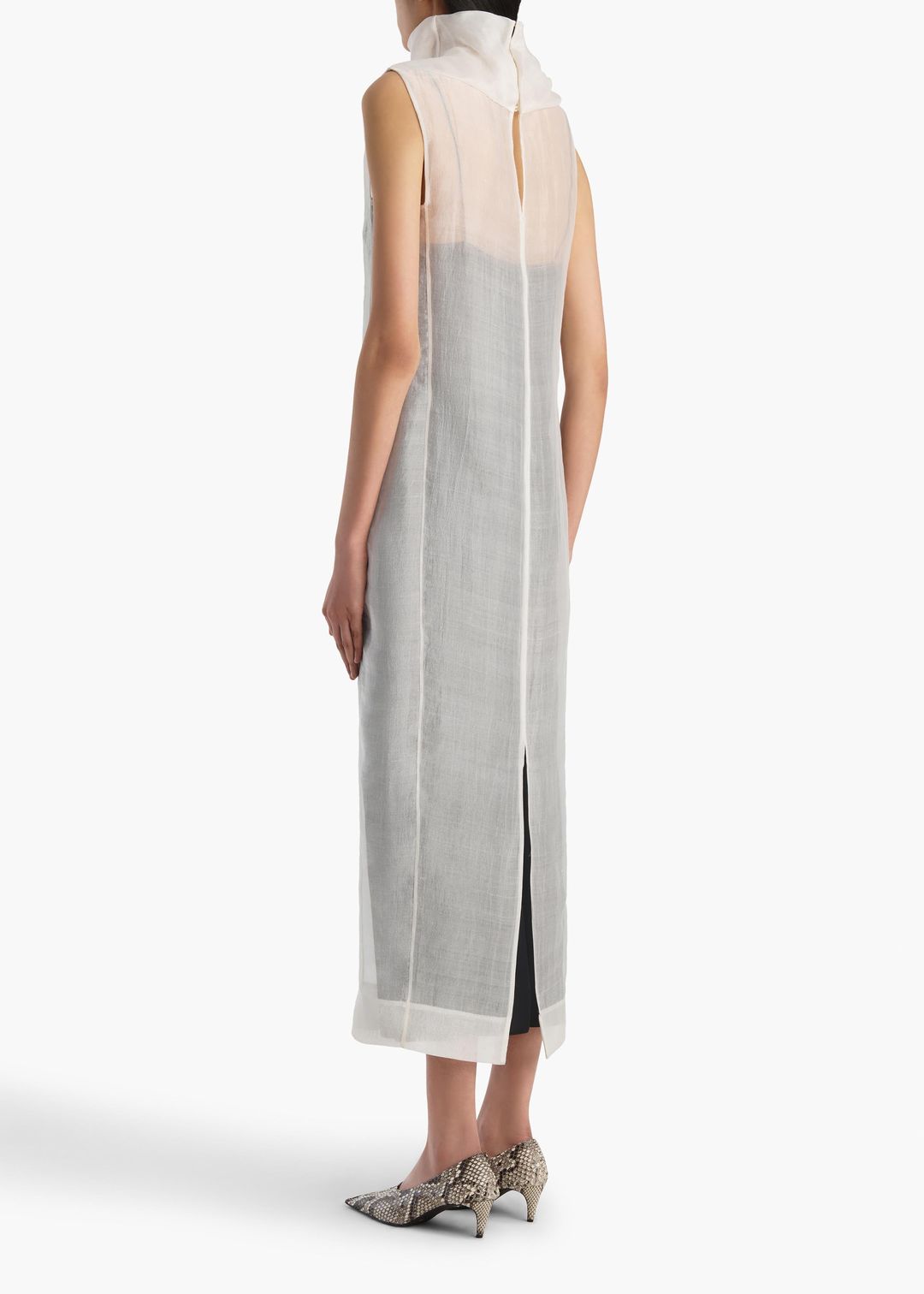 Elva Dress in Chalk #3