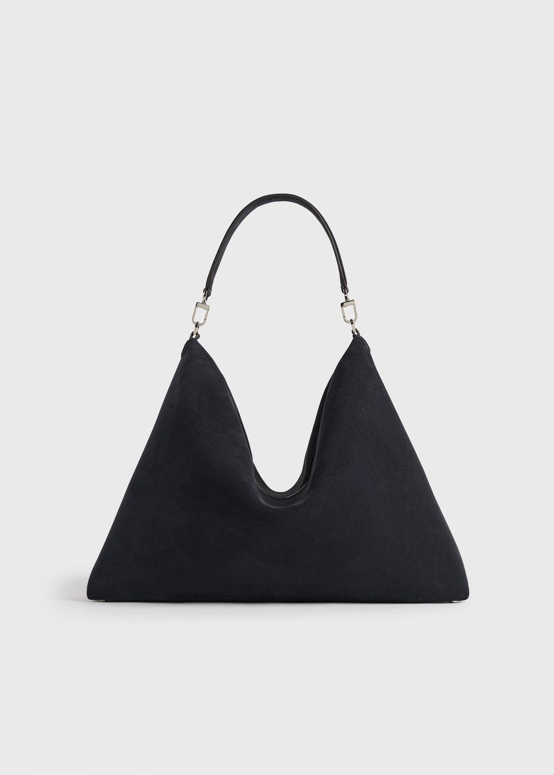Bevel suede bag navy