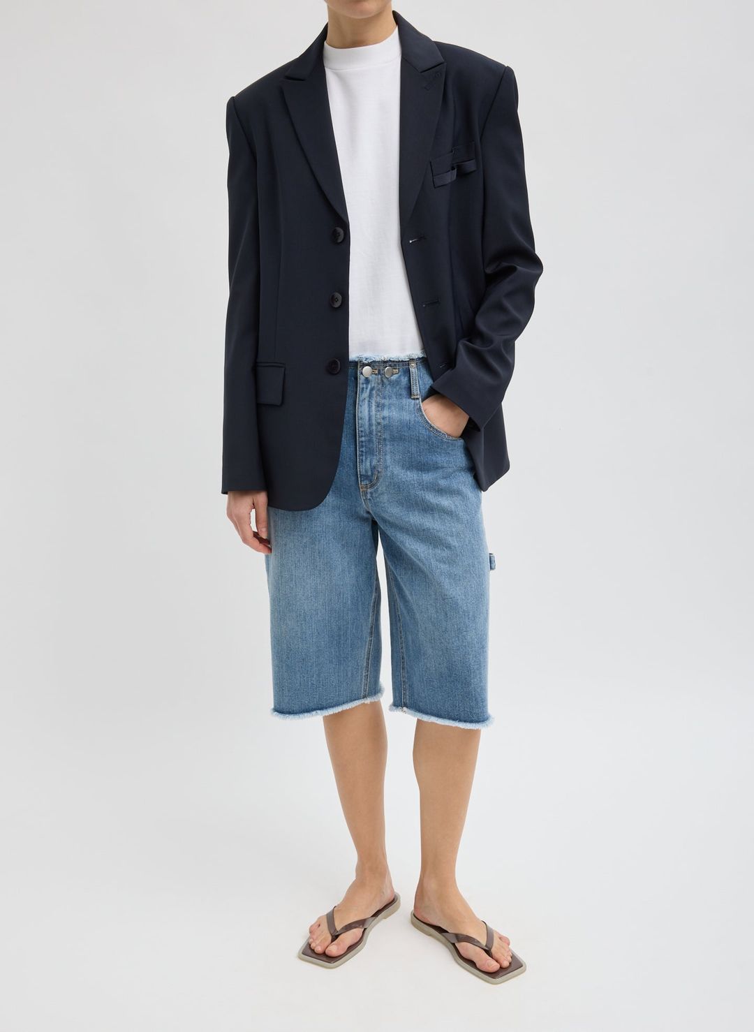 Tropical Wool Dennis Cutout Blazer #5