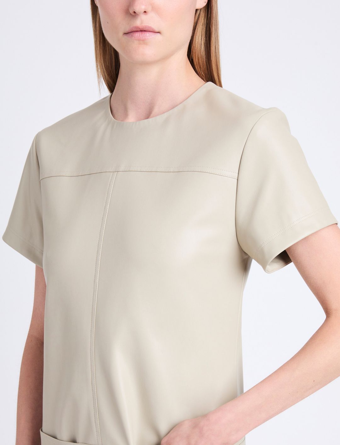 Sonny Dress in Faux Leather #5