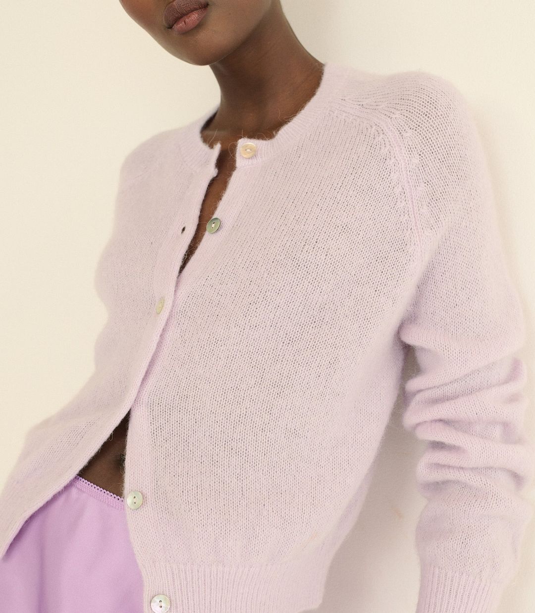 PETRA CARDIGAN -- VIOLET THISTLE #10