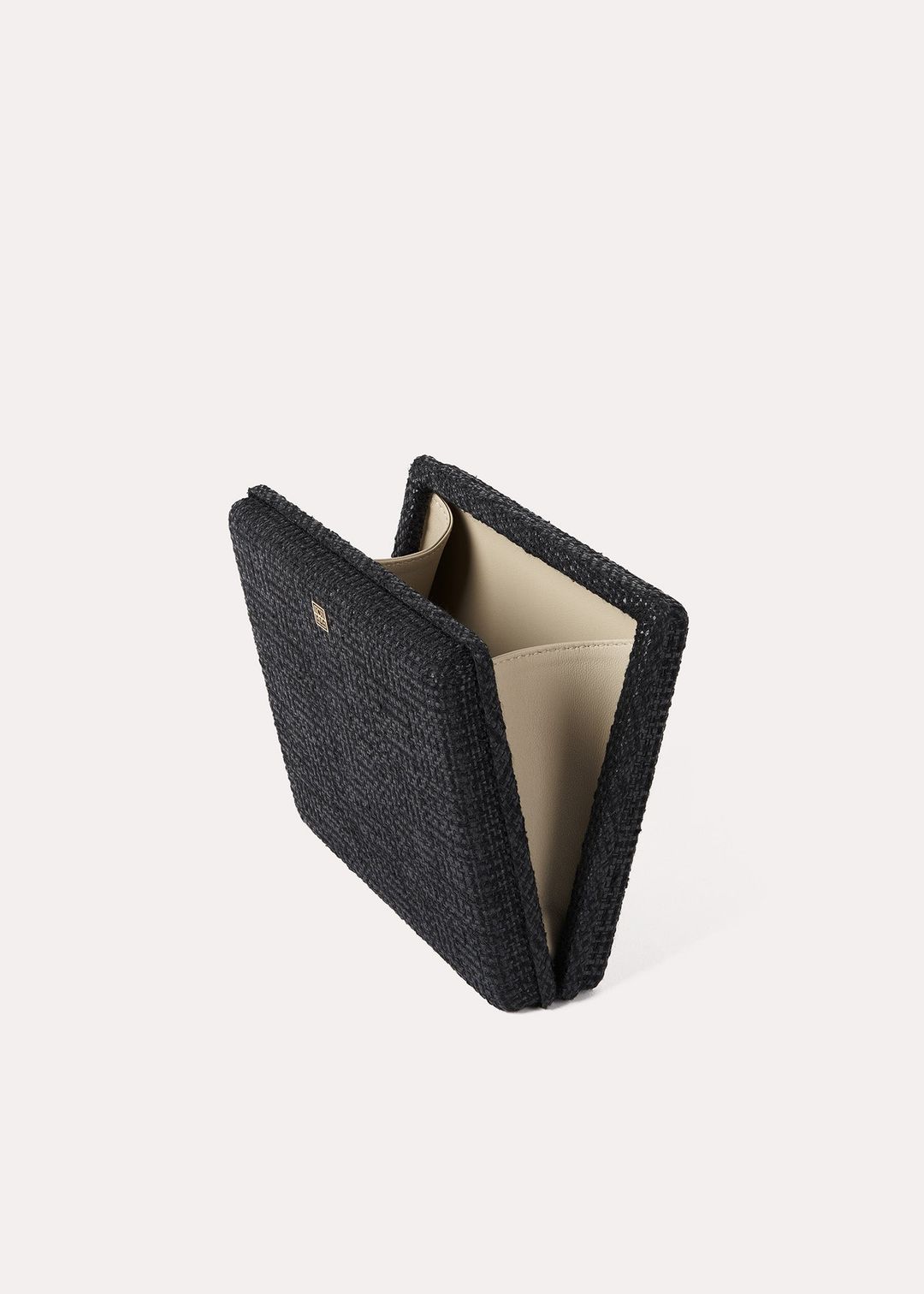 Raffia clutch black #5