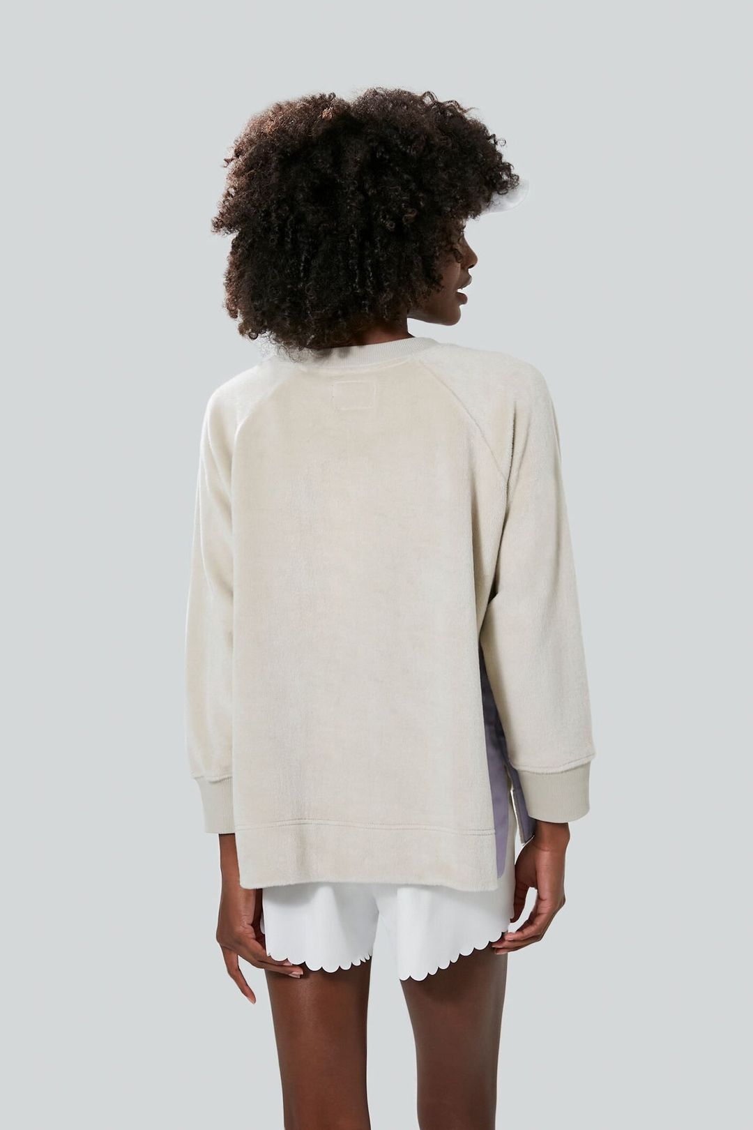 Gray Velour Maggie Pullover #4