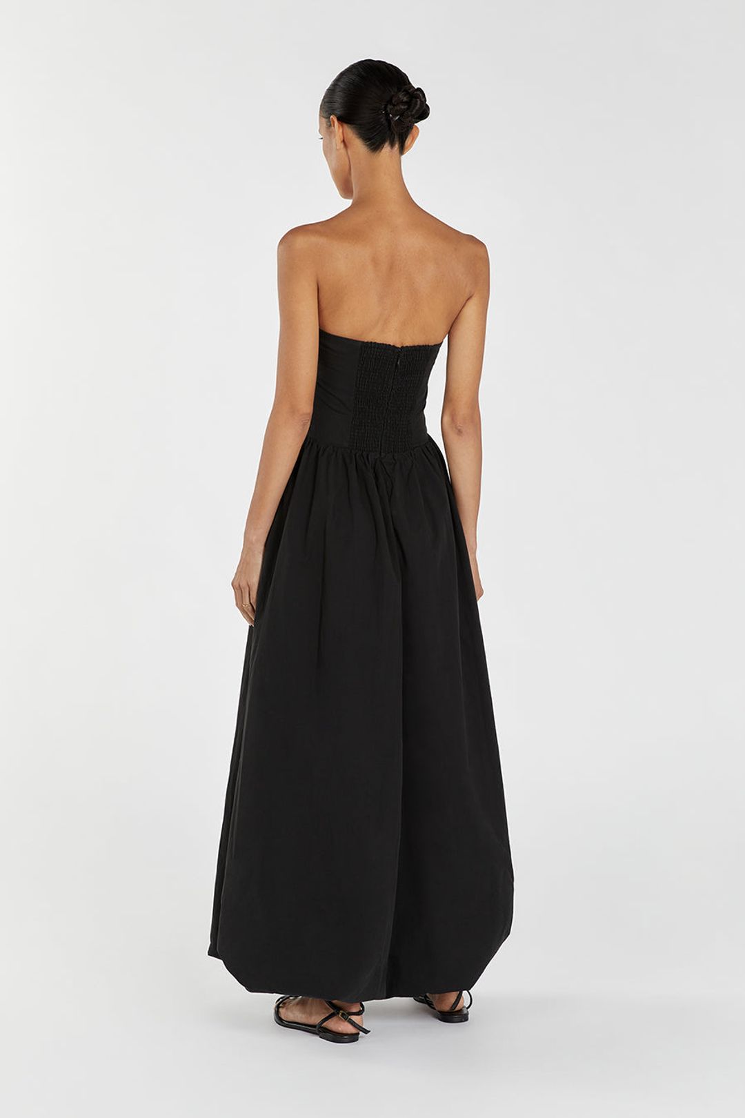 MONTY BLACK COTTON BUBBLE DRESS #4